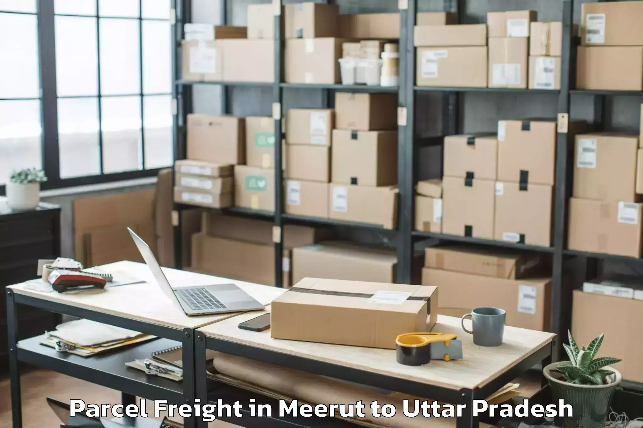 Top Meerut to Maghar Parcel Freight Available